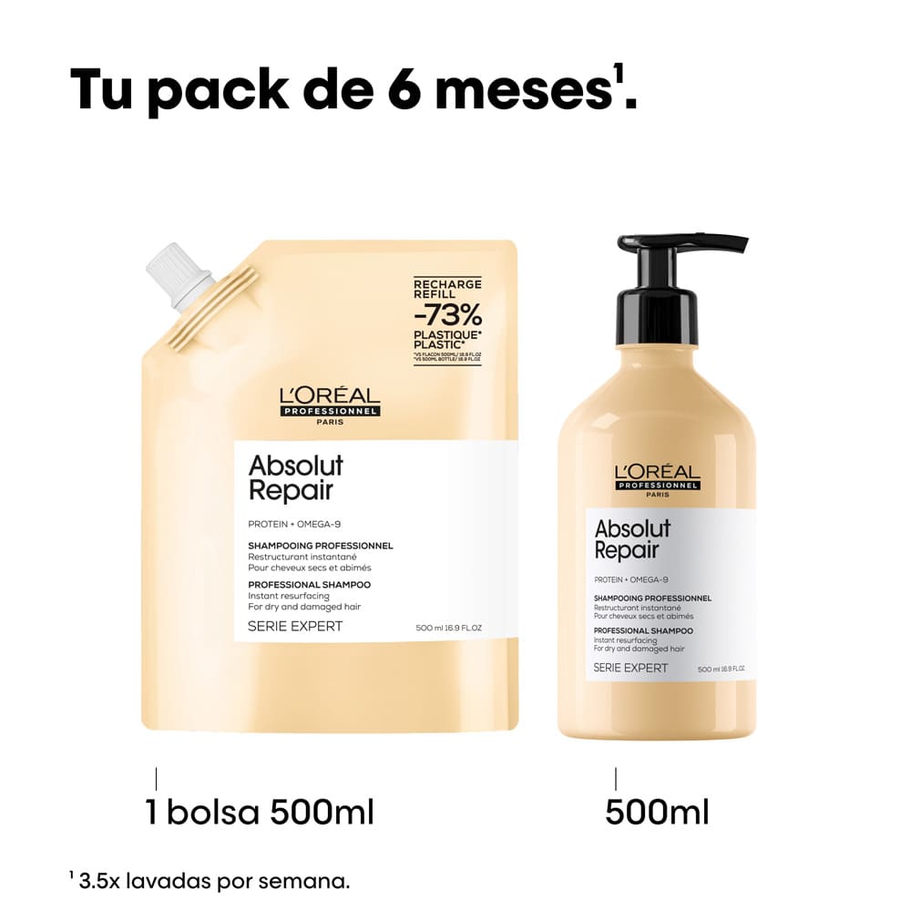 SHAMPOO REFILL ABSOLUT REPAIR (REFILL DE SHAMPOO REPARADOR)